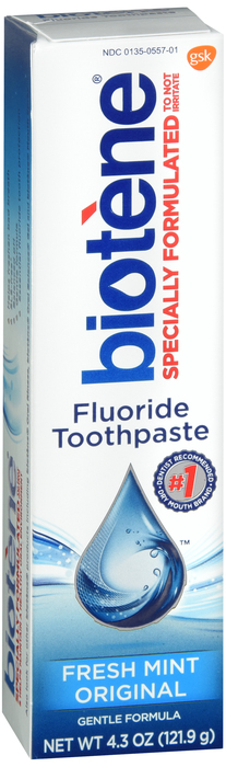 Biotene Fluoride Fresh Mint Tooth Paste 4.3 oz by Glaxo