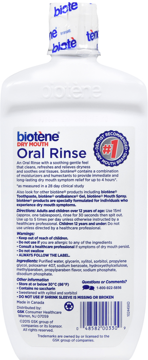 '.Biotene Dry Mouth Oral Rinse .'