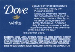 '.Dove Bar Soap White 3.15 Oz By.'
