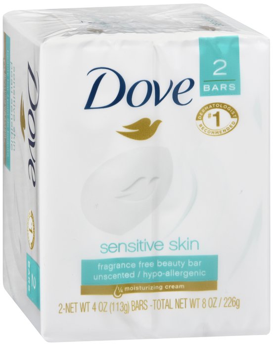 Dove Bar Soap Sensitive Skin 2X4.25 Oz By Unilever Hpc-USA 