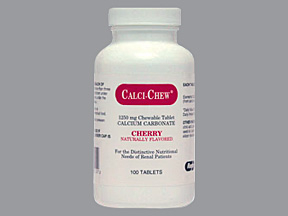 Calci-Chew Calcium 500mg Chew Tab Cherry 100 Count By Major Pharma/Rugby