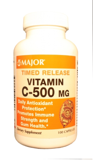 Vitamin C Tr 500 mg Cap 100 By Major Pharma