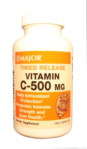 Vitamin C Tr 500 Mg Cap 100 By Major Pharm Item No.:4279828 NDC No.: 00904640460 00904-6404-60 UPC No.: 309046404606 Item Description: Gnrc Single Entity Vitamins Other Name:Vitamin C Tr Therapeutic C
