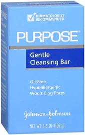 Purpose Gentle Cleansing Bar 3.6 Oz  By Valeant Pharma