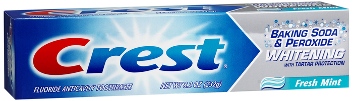 Case of 24-Crest Bake Soda & Peroxide Whitening Tooth Paste Fresh Mint 8.2 oz 