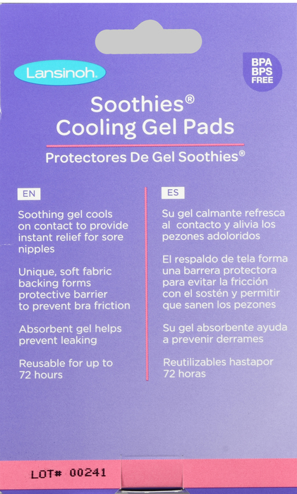 Lansinoh Soothies Cooling Gel Pads for Breastfeeding ~2CT