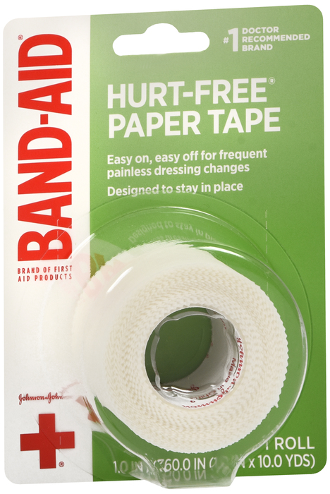 BAND-AID Hurt-Free Medical Paper Tape 1 In X 10 Yds 1ct  By J&J Consumer