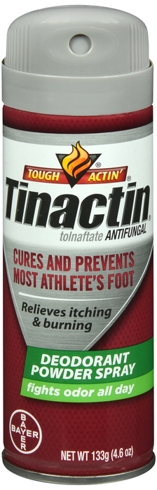 Tinactin Deod Spray Powder Valu Sz 4.6 oz By Bayer Corp/Cons Health