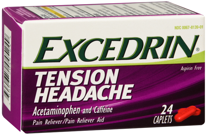 Case of 24-Excedrin Tension Headache Caplet 24Ct