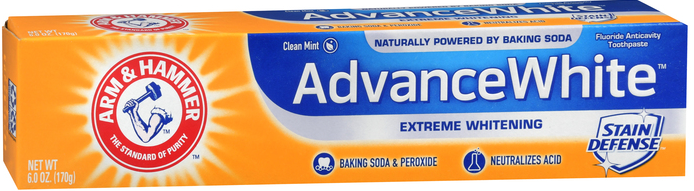 Pack of 12-Arm & Hammer Advance White Paste Baking Soda & Peroxide Toothpaste 6 