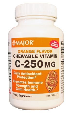 Vit C 250 Mg Chw 100 By Major Pharm Item No.:4346445 NDC No.: 00904052560 00904-0525-60 UPC No.: 309040525604 Item Description: Gnrc Single Entity Vitamins Other Name:Vit C Therapeutic Code: 881200 Th