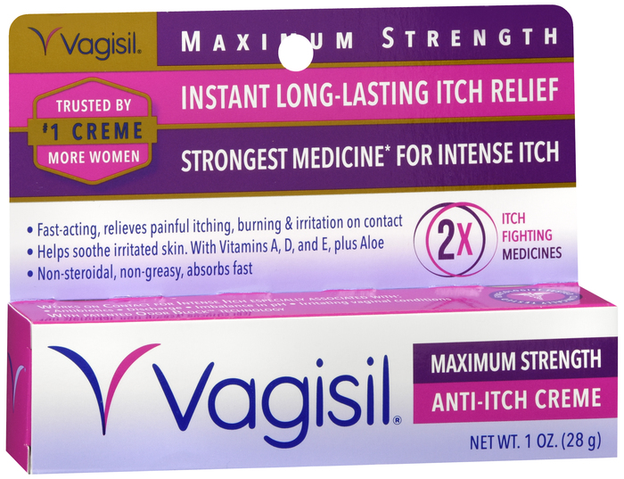 Vagisil Maximum Strength Anti-Itch Cream 1oz By Combe USA 