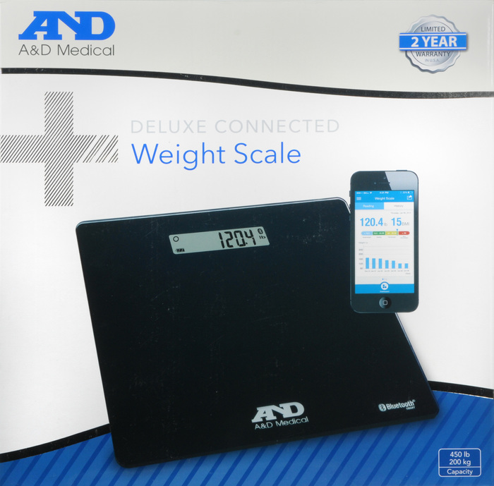 A&D Medical UC-356BLE Premium Wireless Wide Base Weight Scale, 4 Precision  Sensors for Medically Accurate Readings, Bluetooth-Enabled Weighing