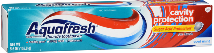 Pack of 12-Aquafresh Cavity Protection Paste 5.6 oz By Glaxo Smith Kline Consume