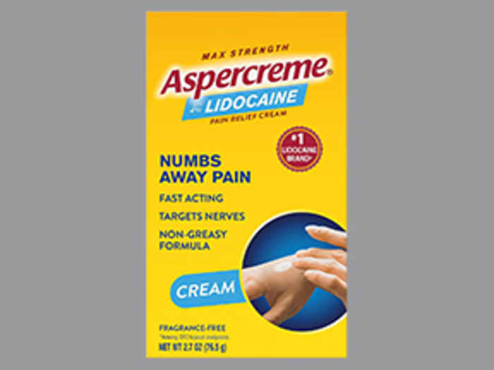 Aspercreme with Lidocaine 4% Max Strength Cream 2.7oz  By Chattem Drug & Chem Co