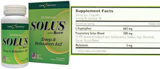 Solus Sleep Formula All Natural 60 Cap