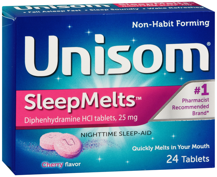 Unisom Sleep Melt Cherry 25 mg Tab 24 By Chattem Drug  &  Chem Co