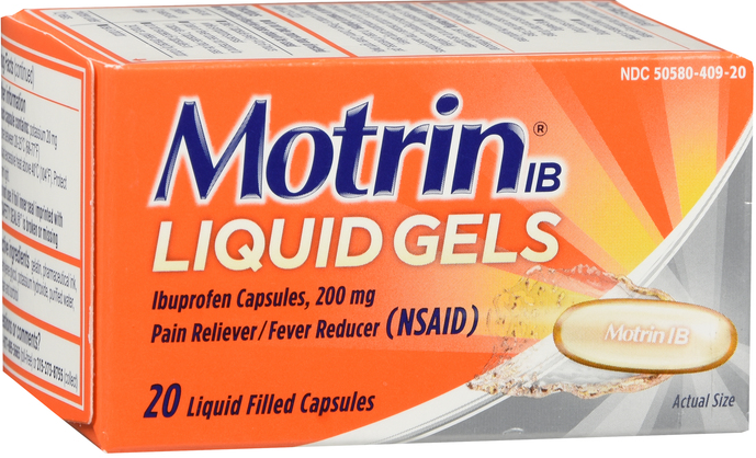 Case of 24-Motrin Ib Liquid Gels 20Ct