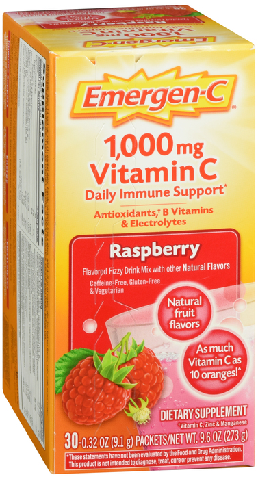 Case of 12-Emergen-C 1000mg Vitamin C Powder Packets 30ct