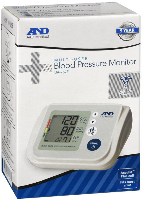 Blood Pressure Dig Auto Wide Cuff No Ac Ua767F By A&D Engineering USA 