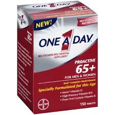 Case of 12-One-A-Day Proactive 65 Plus Tablets 150 Ct