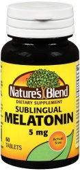 Melatonin 5mg Subling Tab 60 Count Nature's Blend