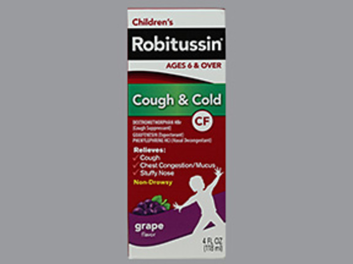 Robitussin Child Cough Cold Cf Syrup 4 oz by Pfizer Case of 24