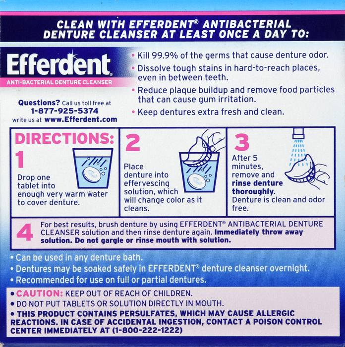 Efferdent Original Tablet 44Ct by Medtech