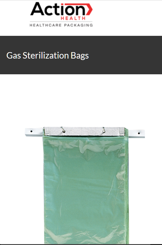 Gas Sterilization Bags One Case Of 500 12W X 15H 2 Mil Green Tint By Action H