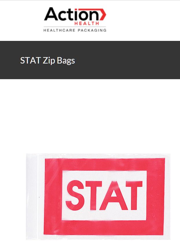 Stat Zip Bags One Case Of 1000 Reclosable 4W X 6H 2 Mil Zip Closure By Action