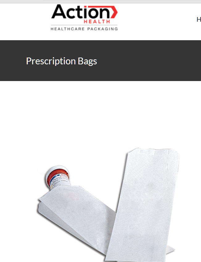 Prescription Bags One Case Of 1000 3.5W X 2D X 10.25H Pinch White Non Printe