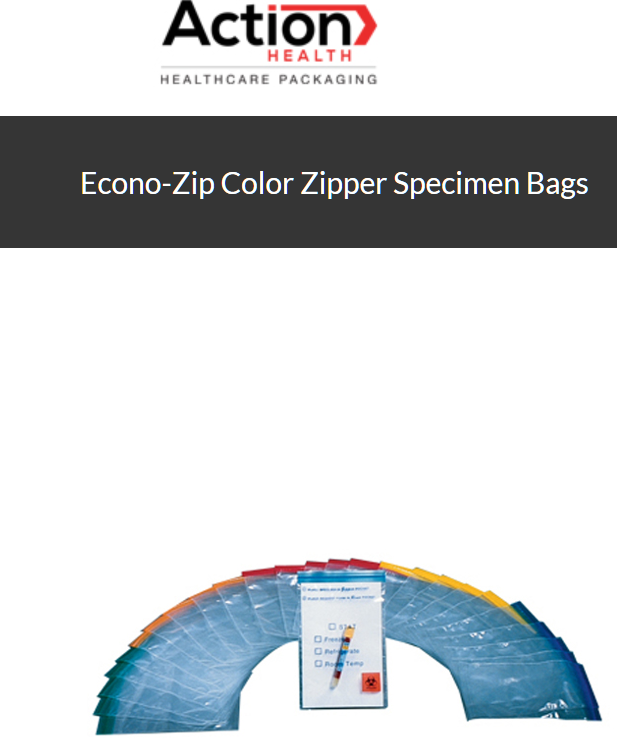 Econo-Zip Color Zipper Specimen Bags One Case Of 1000 Specimen Transport Bag Wi