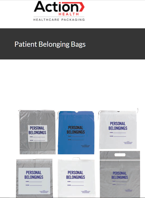 Patient Belonging Bags One Case Of 250 20W X 20H 1.25 Mil Die Cut Tamper Evi