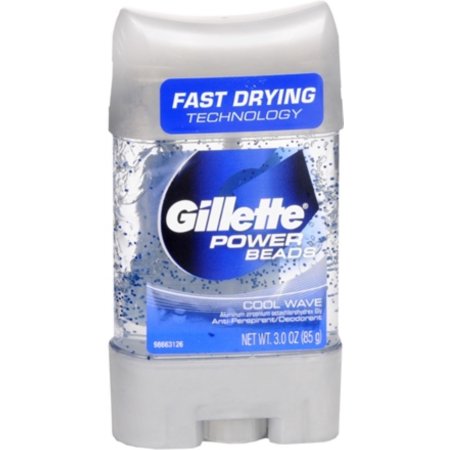 Gillette Power Beads Anti-Perspirant Deodorant Clear Gel Cool Wave