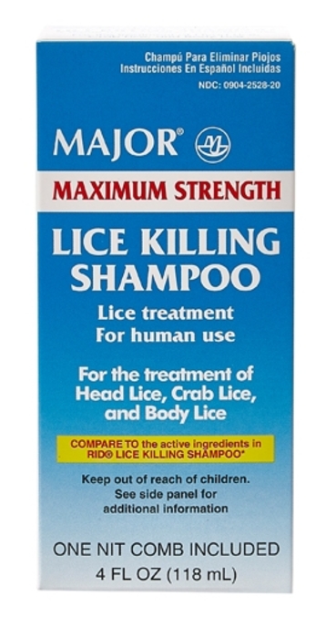 Case of 24-Lice Killing Shampoo 118ml by Major Pharma USA