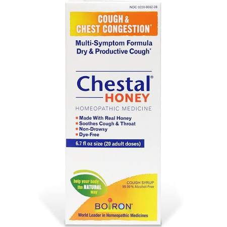 Chestal Cold 6.7 oz By Boiron . Item No.:4401152 NDC No.: UPC No.: 306969067284 Item Description: Cough, Cold, Flu & Sinus Liqui Other Name:Chestal Cold Therapeutic Code: Therapeutic Class: Allergy, C