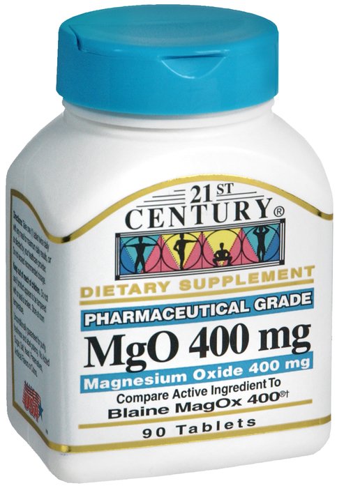 Magnesium Oxide 400 mg Tab 90 By 21st Century Nutritional Prod/Good Neighbor Pharmacy (GNP) Item No.:4402565 NDC No.: 40985027072 UPC No.: 740985270721 Item Description: Misc Mineral Supplements Other