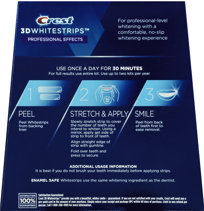 Crest 3D Professional Effects Teeth Whitening Strips Kit 20ct by P&G