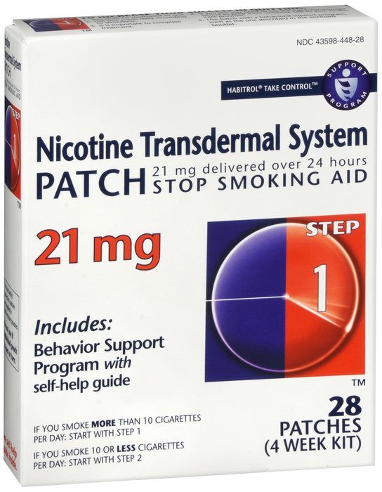 Case of 12-Habitrol Nicotine Trans Patch 21mg 28Ct