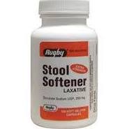 Case of 12-Stool Softener Softgels 100Mg- 100 Count By Rugby 