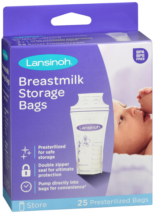 Lansinoh Breast Milk Storage Bags Bag 25 By Emerson Healthcare USA 