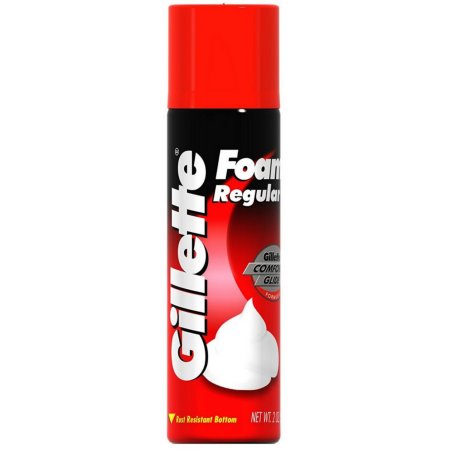 Gillette Foamy Shaving Cream Regular 2 oz Travel Size 12X2 oz 