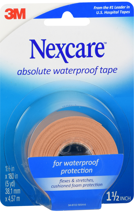 Case of 12-Nexcare Tape Waterproof 1.5X5Yd