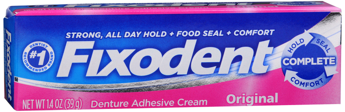 Case of 24-Fixodent Denture Adhesive Cream Original Cream 1.4 oz By Procter & Ga