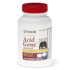 Acid Gone X/S 105-160mg Chewable 100 By Major Pharma Gen Gaviscon