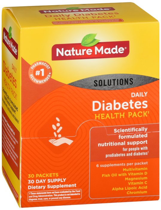 Nature Made Diabetes Health Pack et 30 By Pharmavite Pharm Corp USA 