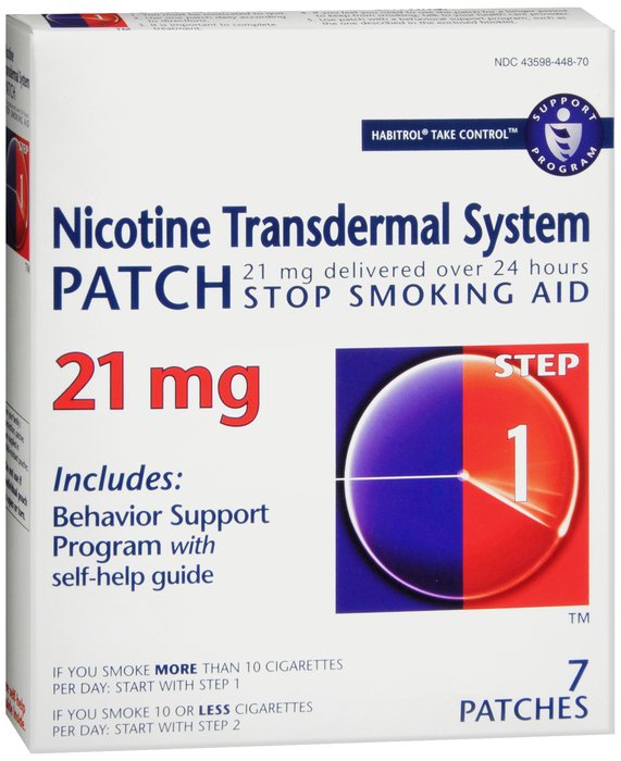 Case of 12-Habitrol Nicotine Trans Patch 21mg 7Ct