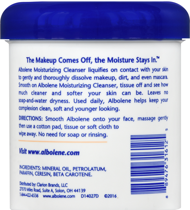 albolene moisturizing cleanser ingredients