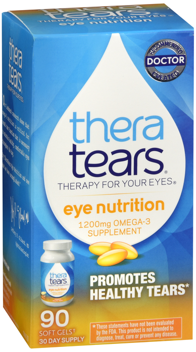 Thera Tears (Theratears) Omega-3 1200 mg Easy Swallow Capsules - 9
