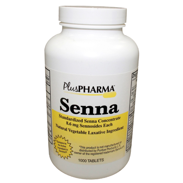 Case of 12-Senna Tablet 1000 Count Plus Pharma(Gemin